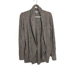 Barefoot Dreams CozyChic Lite Circle Cardi Open Cardigan Sweater Gray Size XS/S